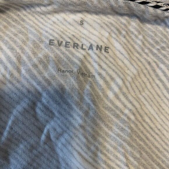 Everlane Black White Striped Tank Top Cami Viscose Elastane Small - Picture 5 of 6